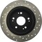 Centric Parts Sport Cross Drilled Brake Rotor, 128.40068R 128.40068R - alternate 2